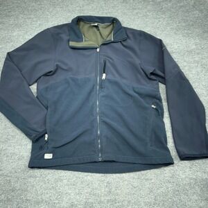 Vintage Y2K‎ Nike Jacket Mens XL Blue Fleece Lined Performance Running Full Zip